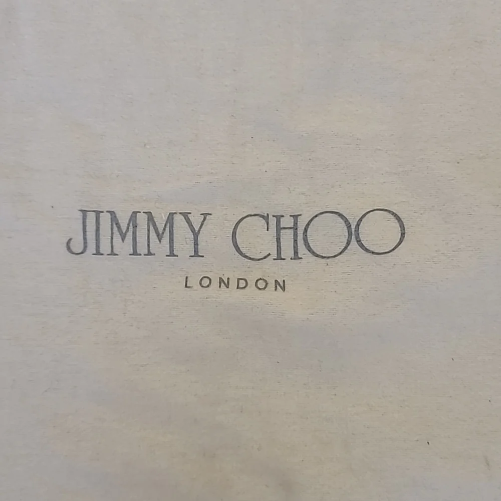 JIMMY CHOO White Dust Bag Storage Drawstring Bag 13